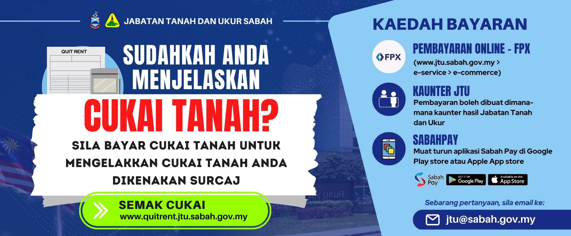 Sudahkah Anda Bayar Cukai Tanah